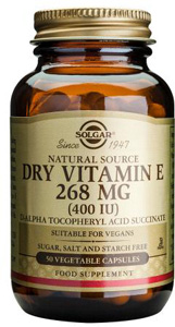 Dry Vitamin E 268mg (400iu) - 50 Veg Caps
