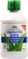 Aloe Vera Digestive Aid Juice with Digestive Enzymes & Peppermint - 500ml
