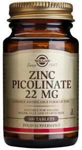 Zinc Picolinate 22mg - 100 Tabs