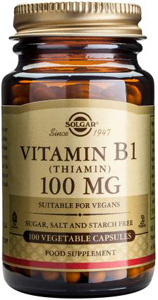 Vitamin B1 (Thiamin) 100mg - 100 Veg Caps