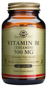 Vitamin B1 (Thiamin) 500mg - 100 Tabs