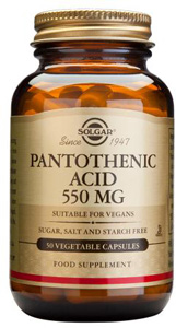 Pantothenic Acid 550mg - 50 Veg Caps