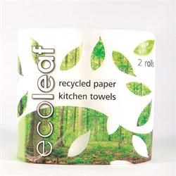 Ecoleaf 3 Ply Kitchen Towel - Twin Roll Pack