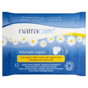 Organic Cotton Intimate Wipes - 12 Wipes