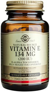 Vitamin E 134mg (200iu) Vegetable - 100 Veg Softgels