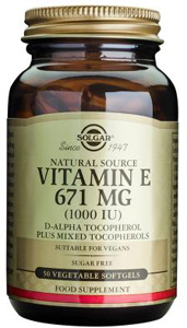 Vitamin E 671mg (1000iu) Vegetable - 100 Veg Softgels