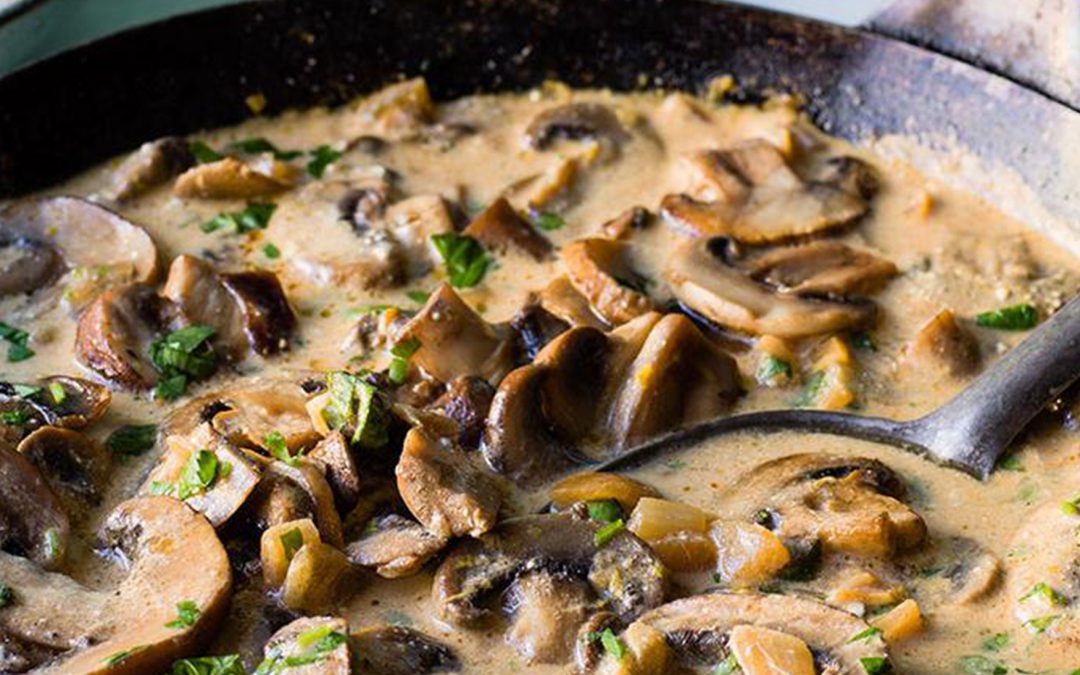 Mushroom & Walnut Stroganoff