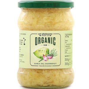 Organic Raw Dill & Garlic Sauerkraut - 500g