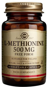 L-Methionine 500mg - 30 Veg Caps