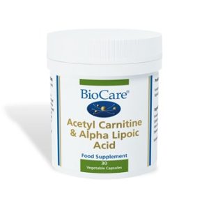 Acetyl Carnitine & Alpha Lipoic Acid - 30 Veg Caps