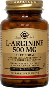 L-Arginine 500mg - 50 Veg Caps