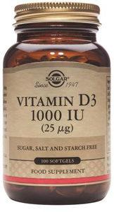 Vitamin D3 1000iu (25mcg) - 250 Softgels