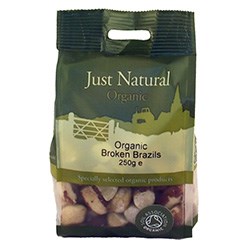 Just Natural, Organic Broken Brazils - 250g - Well Natural